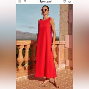 Margot Dress in Rhubarb Ric Rac